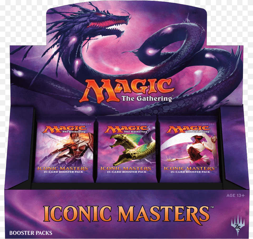 Mtg Magic Iconic Masters Booster Box Mtg Booster Box, Adult, Person, Female, Dragon Free Png Download