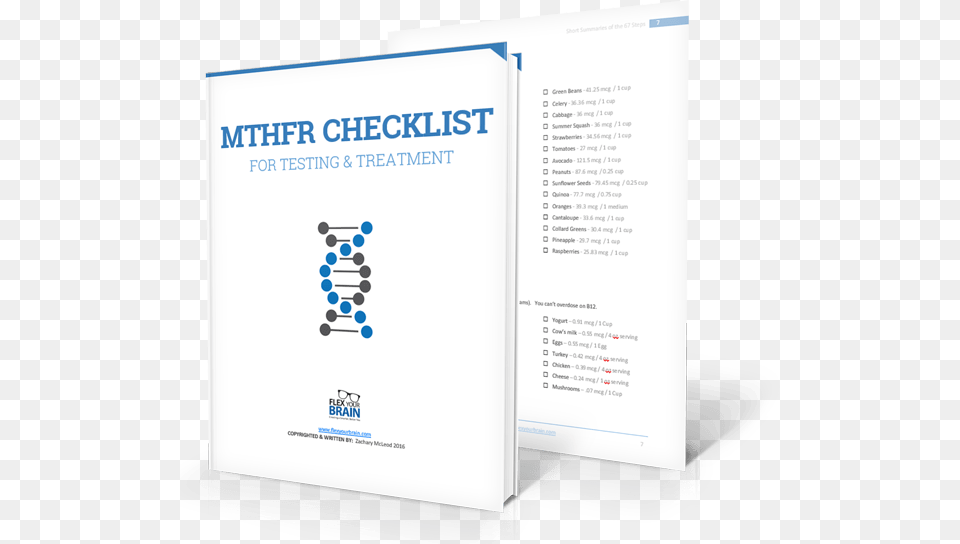 Mthfr Check List Book And Grocery List Together Poster, Advertisement, Page, Text Png