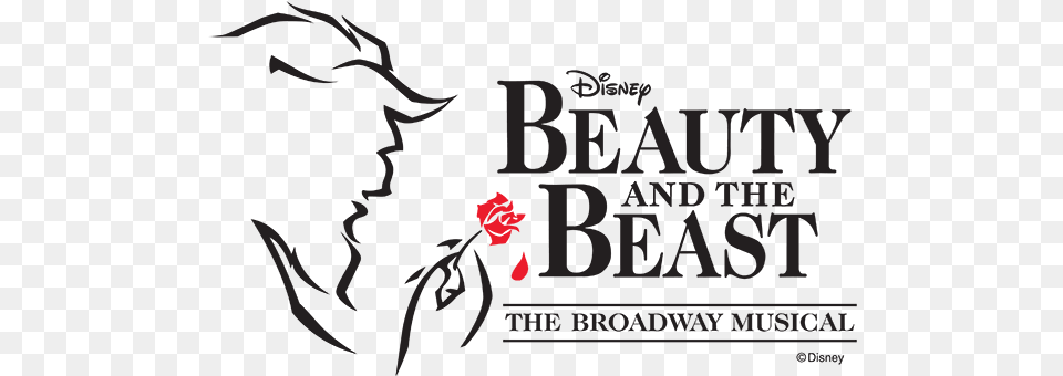 Mti Beauty And The Beast Logo Disney39s Beauty And The Beast Broadway Logo, Flower, Plant, Rose, Petal Free Png