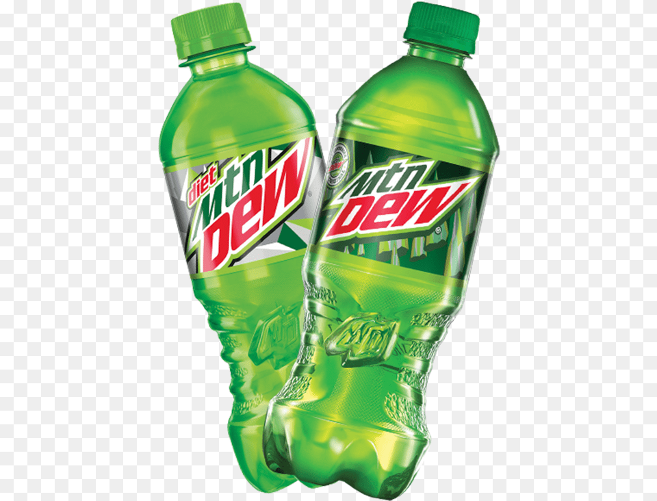 Mtn Dew 20oz Diet Mountain Dew With No Background, Beverage, Bottle, Pop Bottle, Soda Free Png