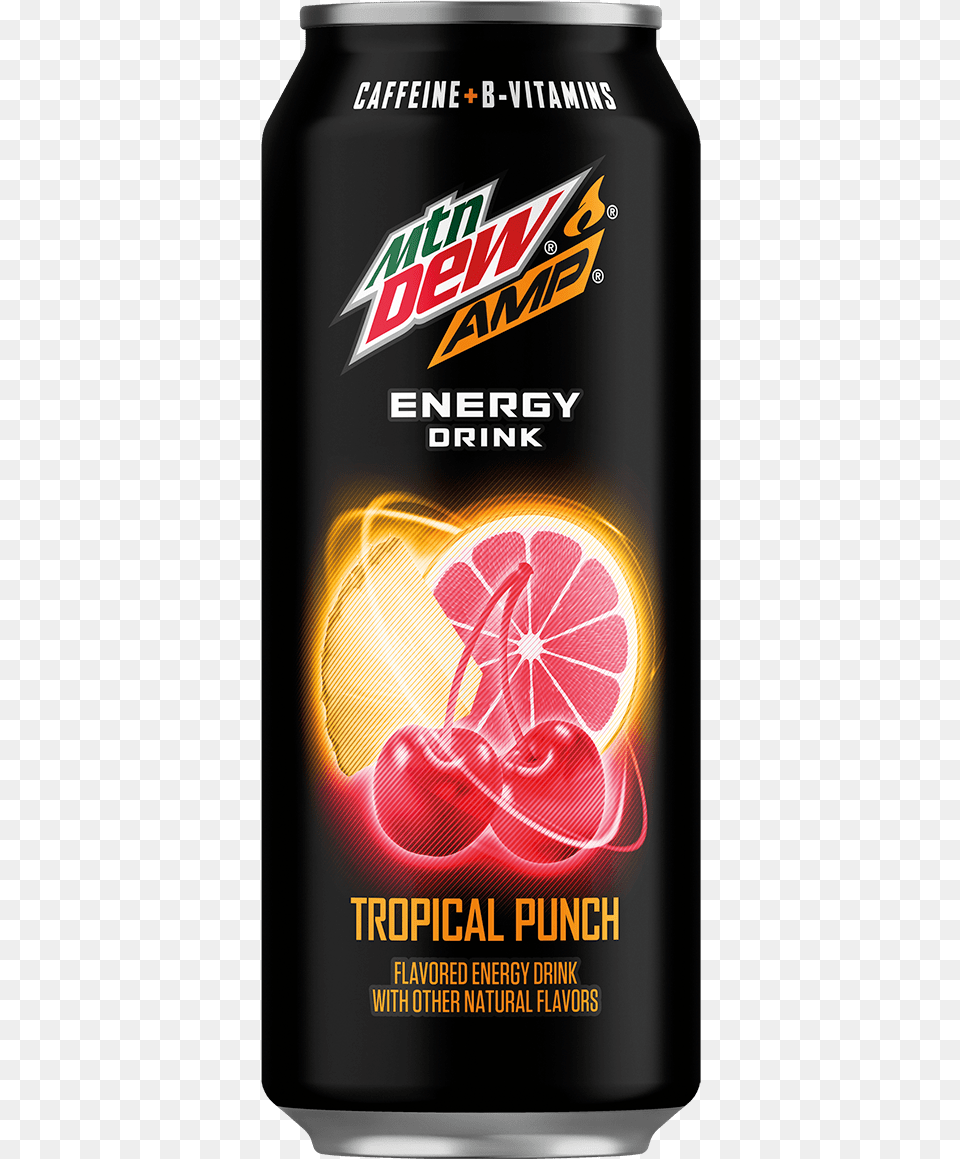 Mtn Dew Amp Energy Drink, Can, Tin Png Image