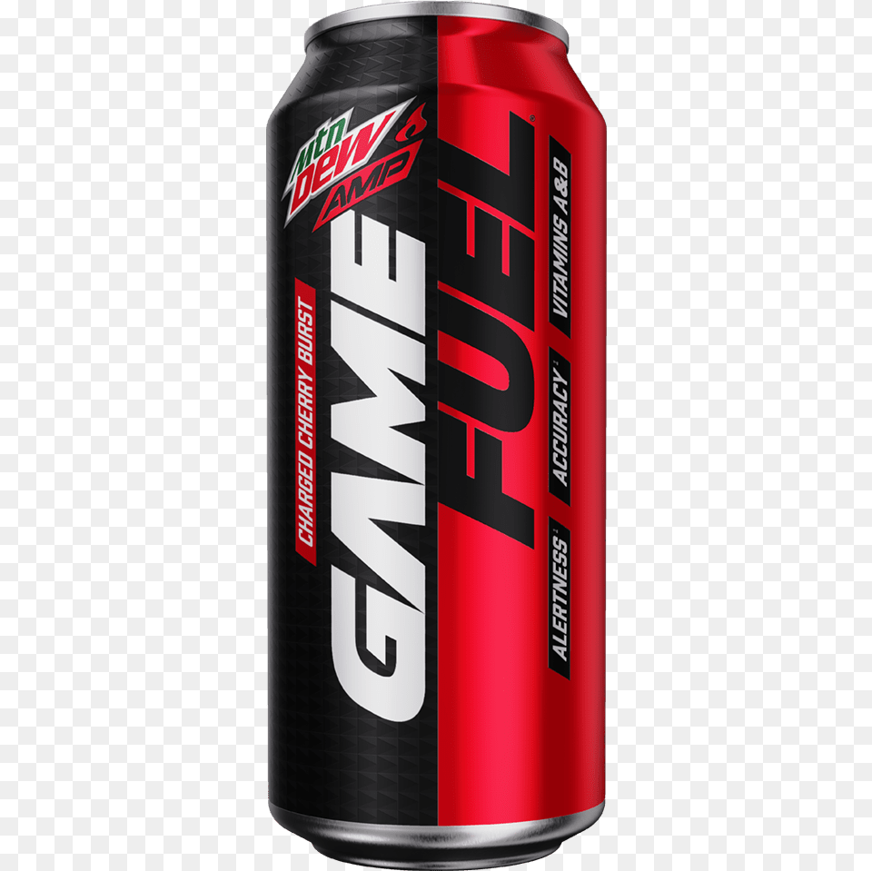 Mtn Dew Amp Game Fuel Zero Watermelon Mountain Dew Game Fuel Orange, Can, Tin, Beverage Free Png Download