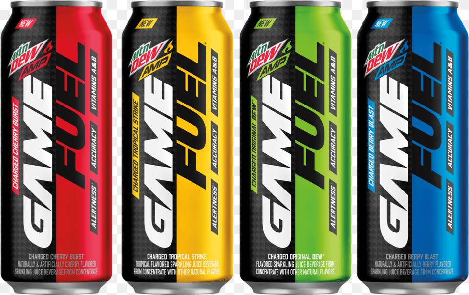 Mtn Dew Game Fuel, Can, Tin Free Transparent Png