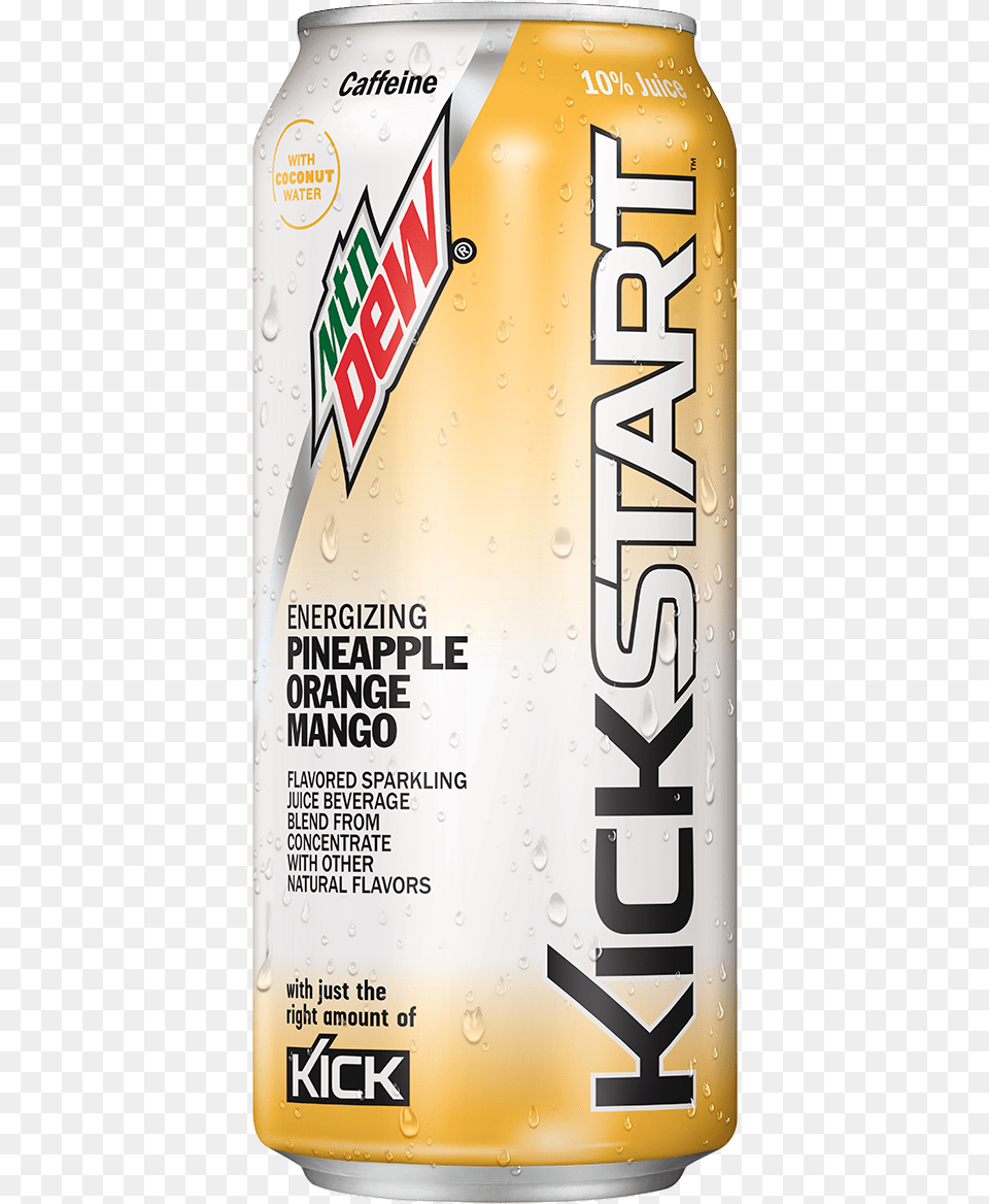 Mtn Dew Kickstart Pineapple Mango, Can, Tin Free Transparent Png