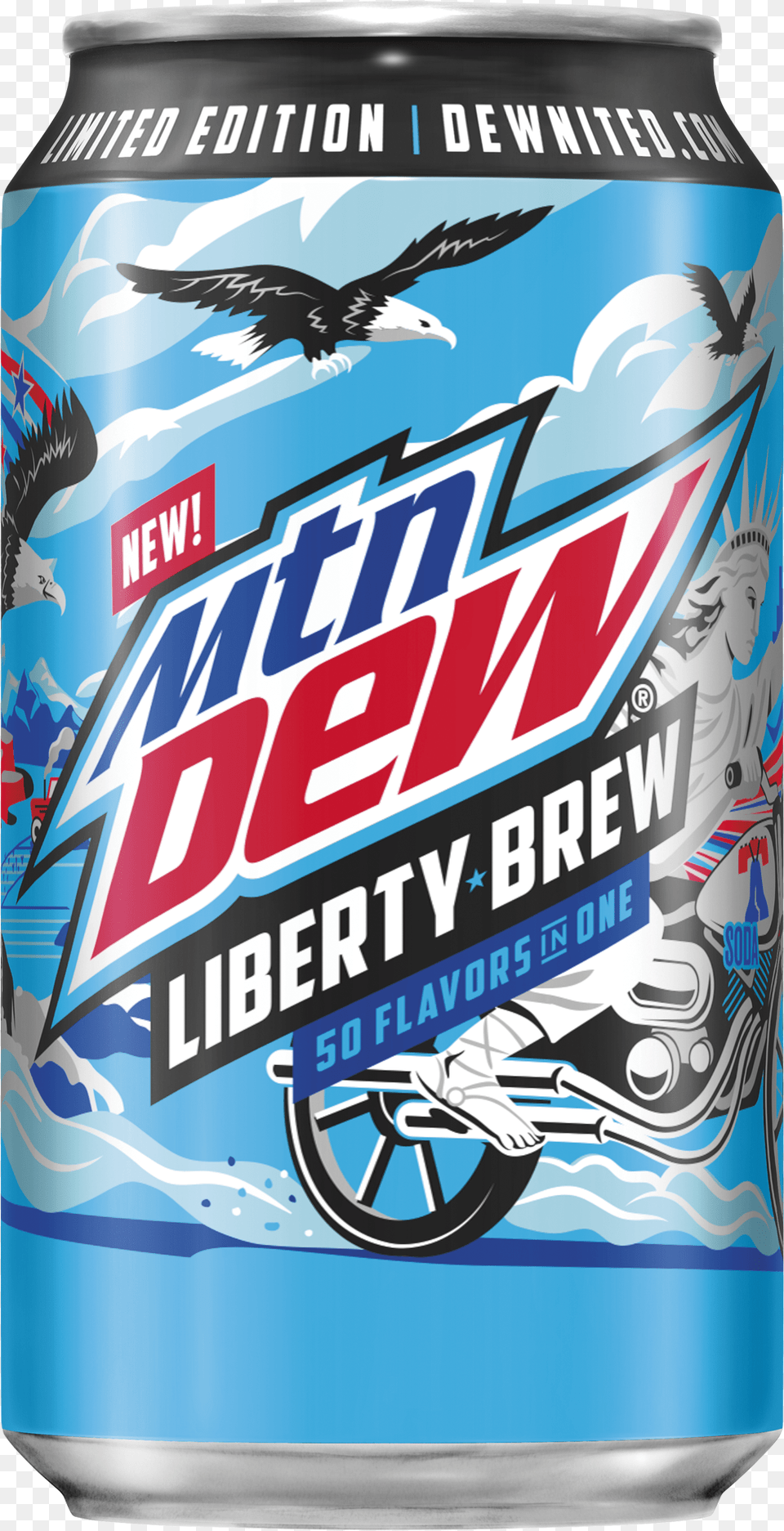 Mtn Dew Liberty Brew, Animal, Tin, Bird, Can Png