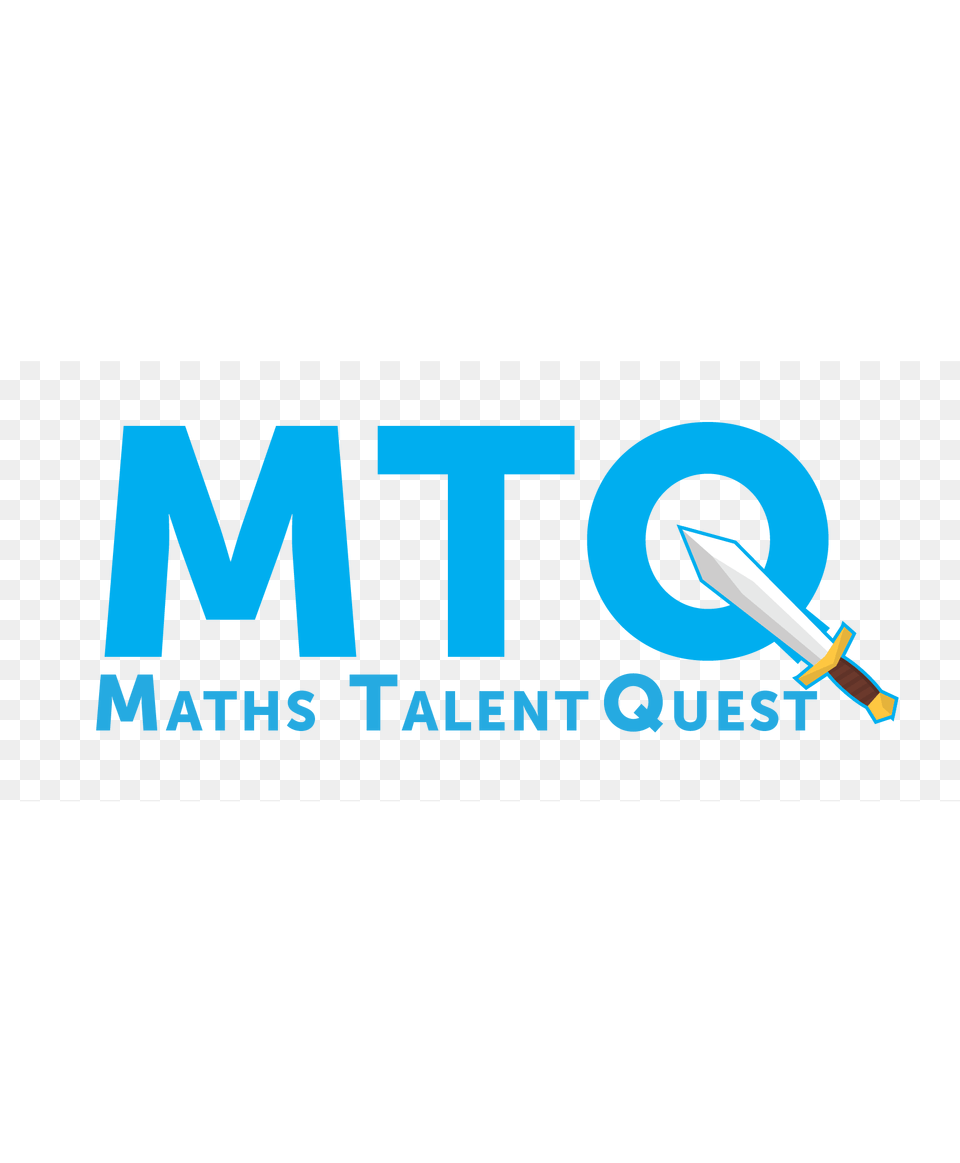 Mtq Logo Blue Square Maths Talent Quest Logo, Sword, Weapon Free Png