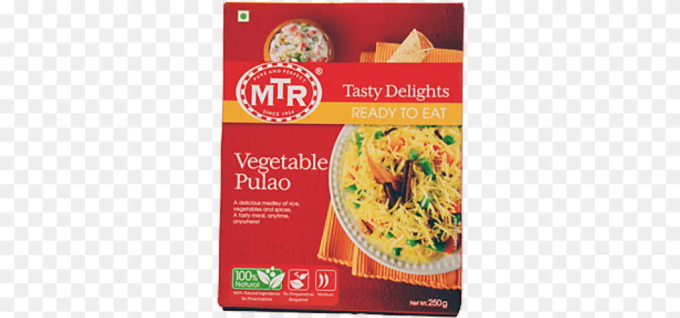Mtr Ready To Eat Mtr Ready To Eat Vegetable Pulao, Food, Noodle, Pasta, Vermicelli Free Png