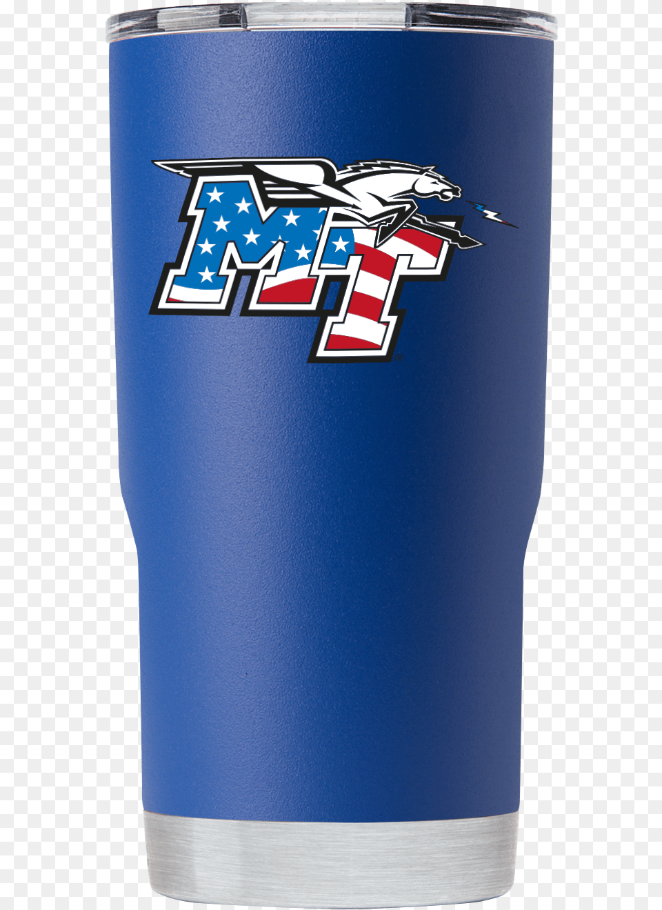 Mtsu Blue Raiders 30 Oz Quotredwhitebluequot Blue Tumbler Pint Glass, Alcohol, Beer, Beverage, Emblem Free Png Download