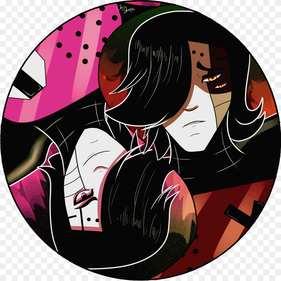 Mtt Brand Yin Yang For A Contest On The Undertale Underfell Mettaton Human, Art, Book, Comics, Publication Png Image