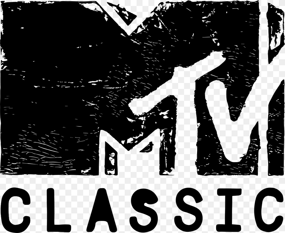Mtv Classic Logo, Gray Free Transparent Png