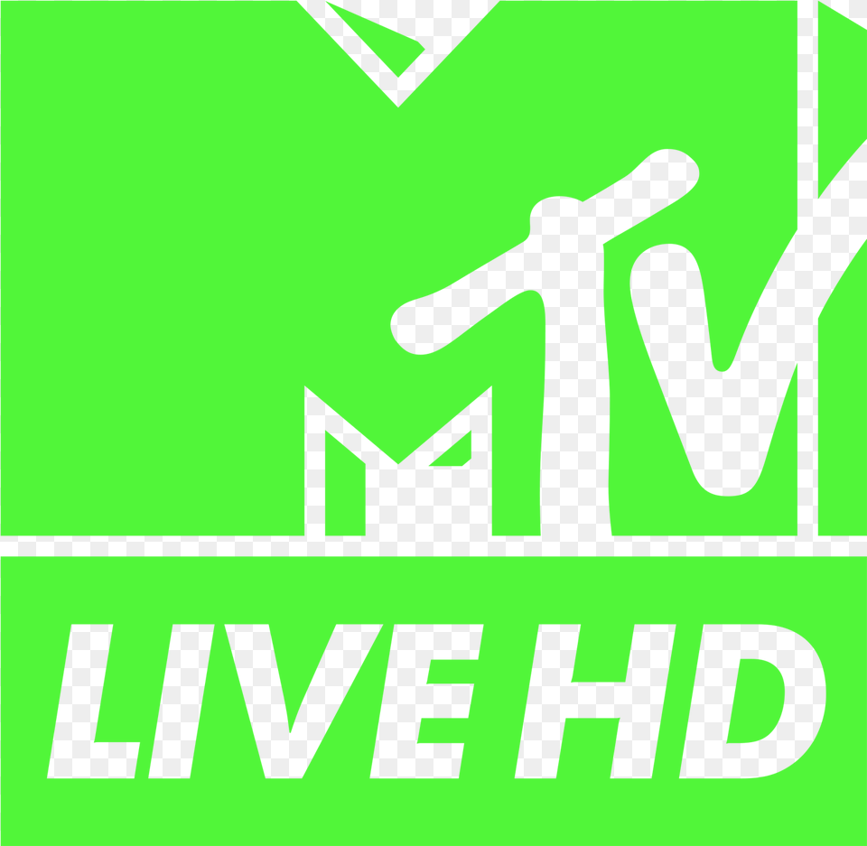 Mtv Live Hd, Green, Logo, Advertisement, Poster Free Png Download
