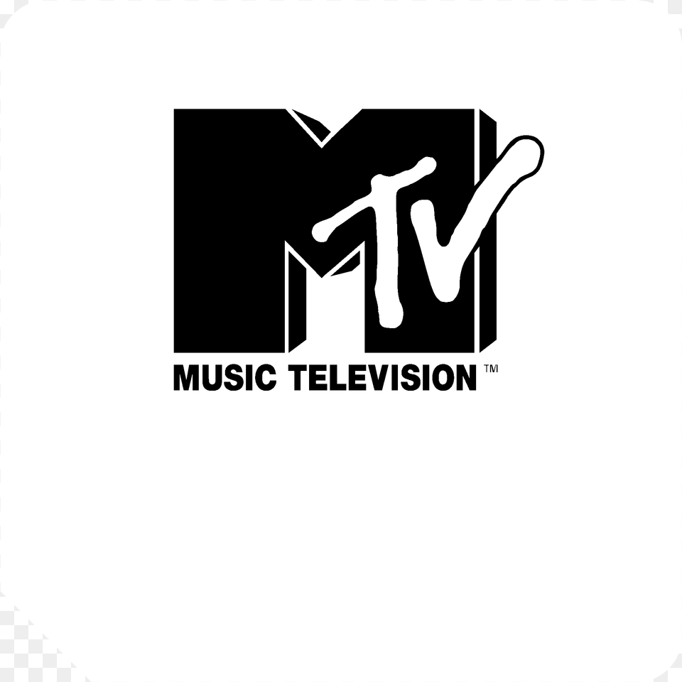 Mtv Trax Logo Black And White Mtv 20 The Box Set Dvd Actor Elvis Costello, Stencil, Person Free Png Download