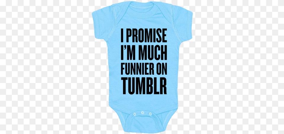 Much Funnier On Tumblr Baby Onesy Klimahouse 2015, Clothing, T-shirt Png Image