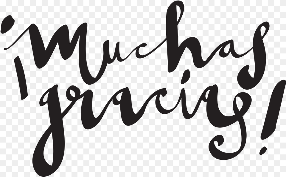 Muchas Gracias, Text, Handwriting, Calligraphy Png Image