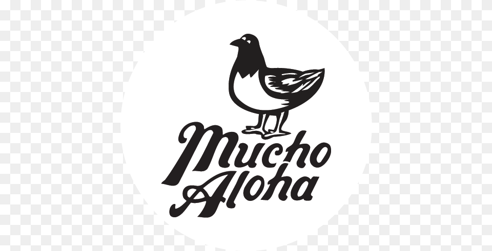 Mucho Aloha, Stencil, Animal, Bird, Text Free Png