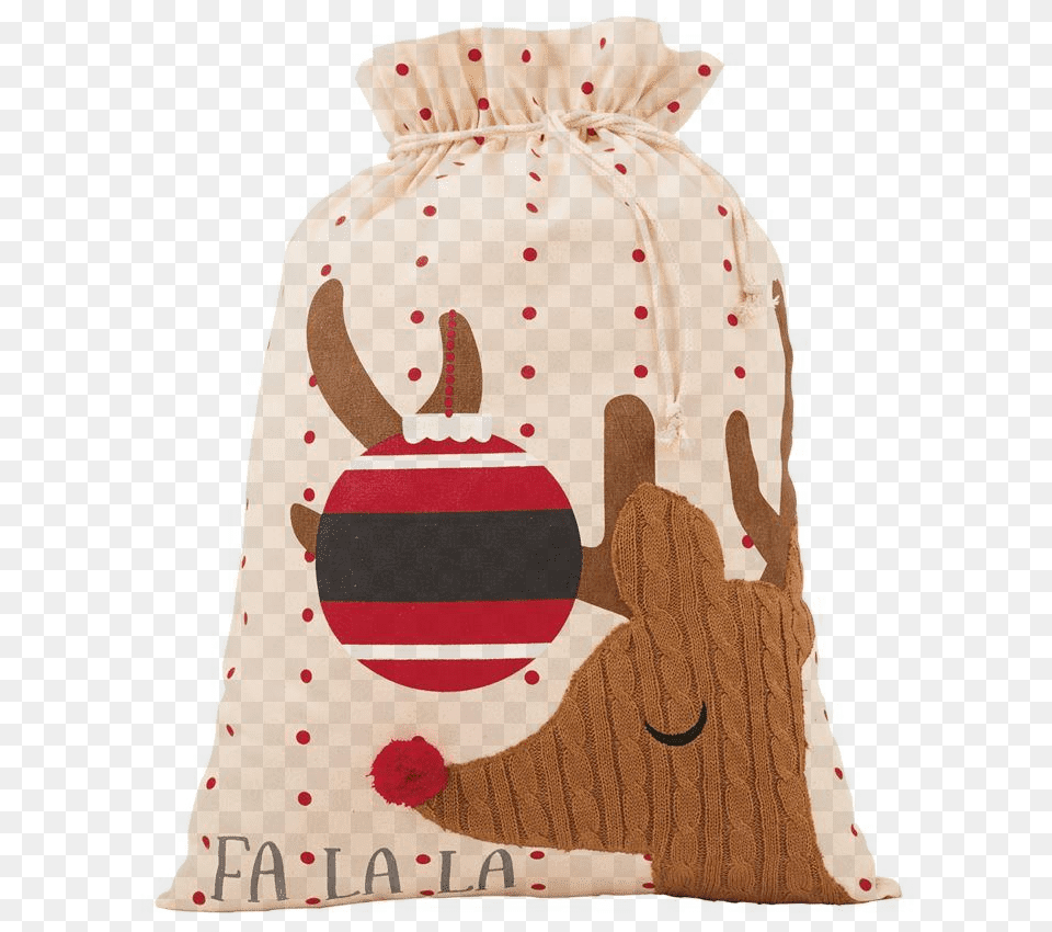 Mud Pie Christmas Reindeer Gift Sack Backpack, Bag, Animal, Bear, Mammal Free Png