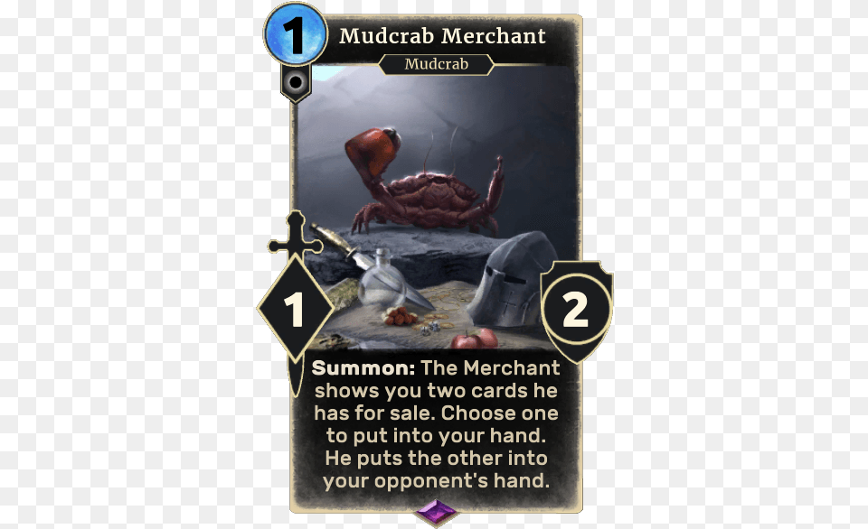 Mudcrab Merchant Mudcrab Merchant Card, Animal, Sea Life, Food, Invertebrate Png Image