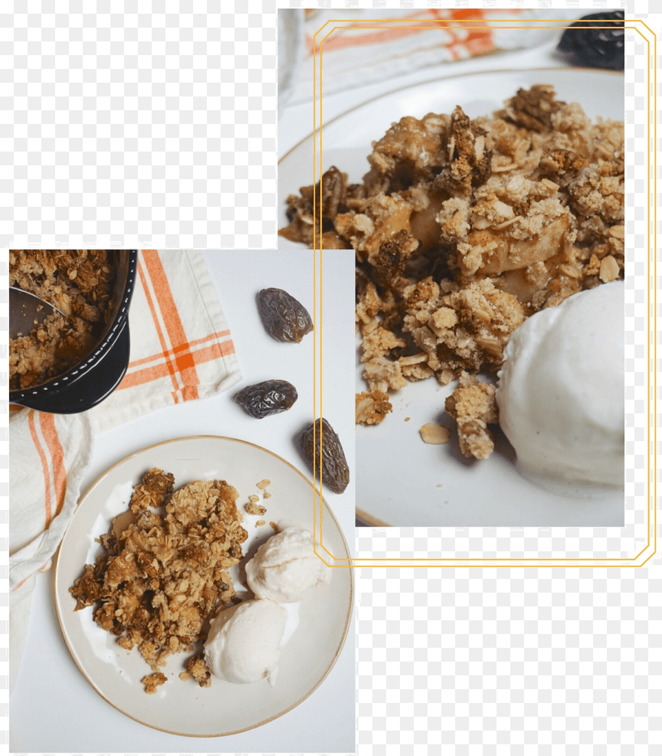 Muesli, Breakfast, Food, Plate, Cream Free Png