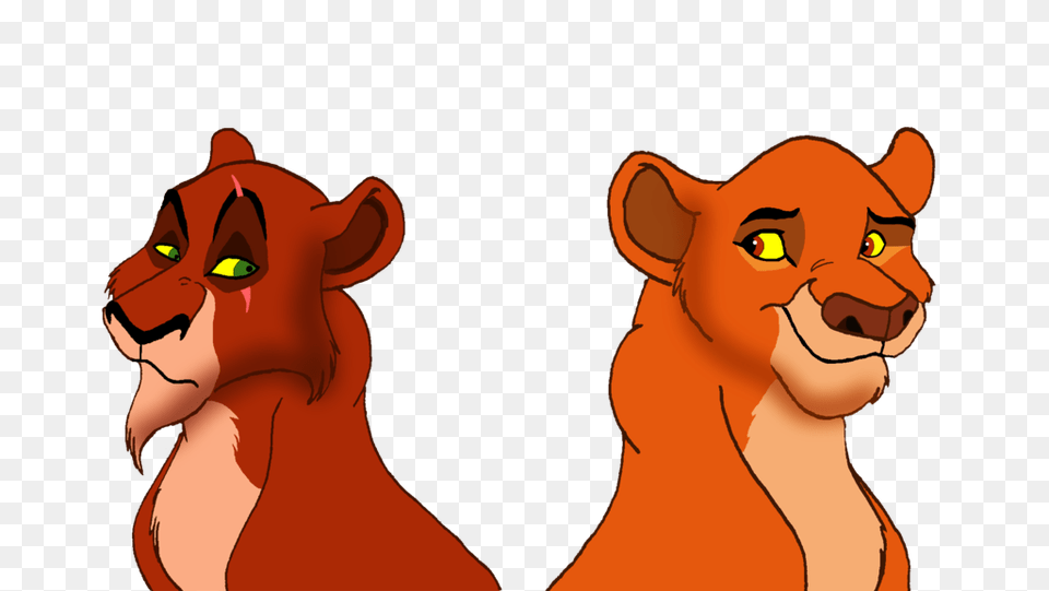 Mufasa And Scar, Cartoon, Head, Face, Person Png