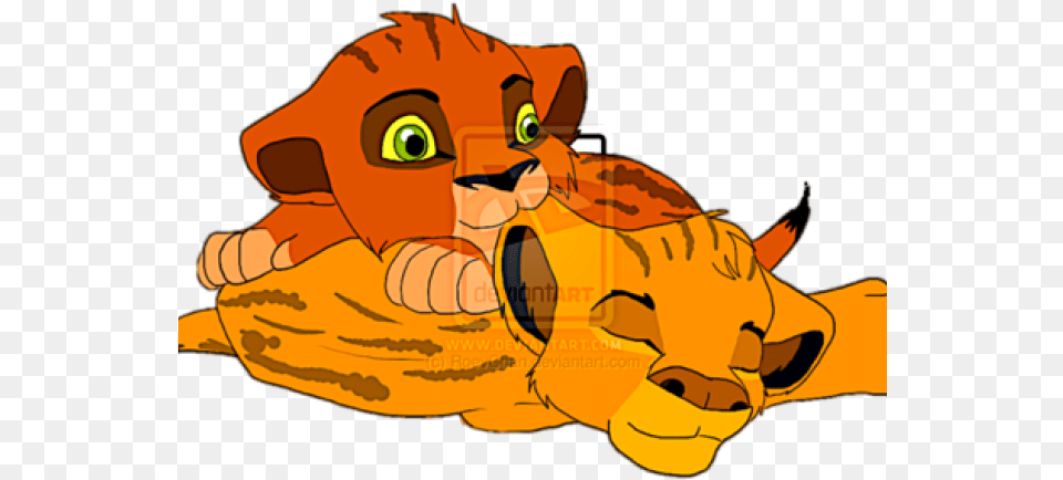 Mufasa And Scar Clipart Taka And Mufasa, Cartoon, Baby, Person, Animal Png