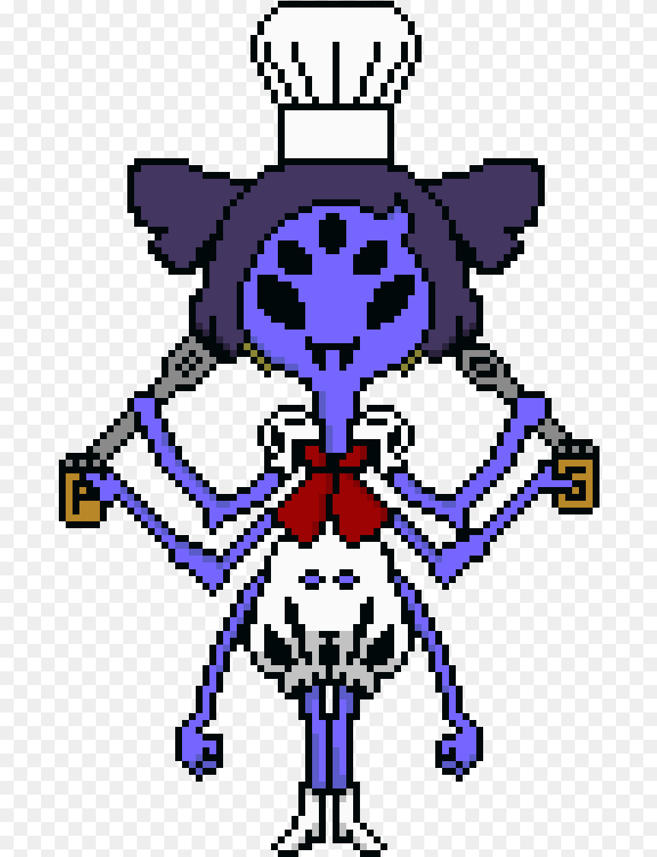 Muffet Pixel Art Grid, Animal, Bee, Insect, Invertebrate Free Png