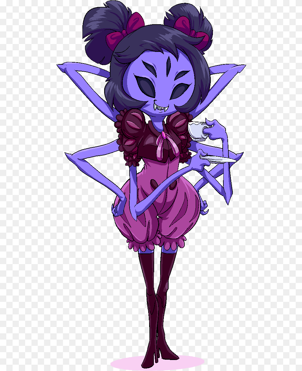 Muffet Undertale Muffet Art, Book, Comics, Purple, Publication Png