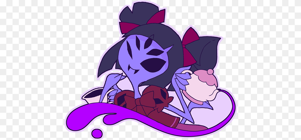 Muffet Undertale Ut, Purple, Baby, Person, Cartoon Free Png Download