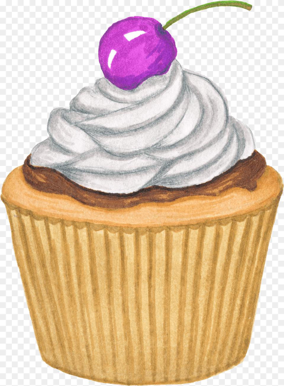 Muffin, Cake, Cream, Cupcake, Dessert Free Png