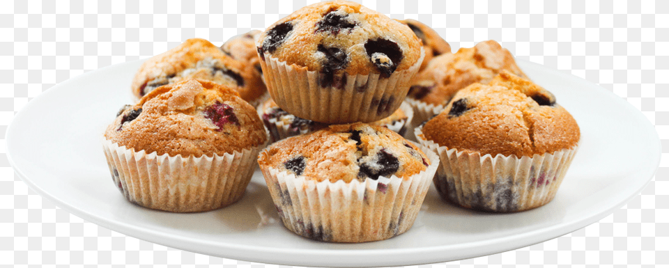 Muffin, Dessert, Food, Plate, Plant Free Transparent Png