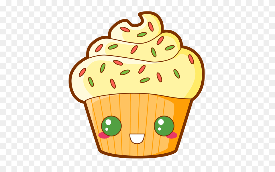 Muffin, Dessert, Cake, Cream, Cupcake Png Image