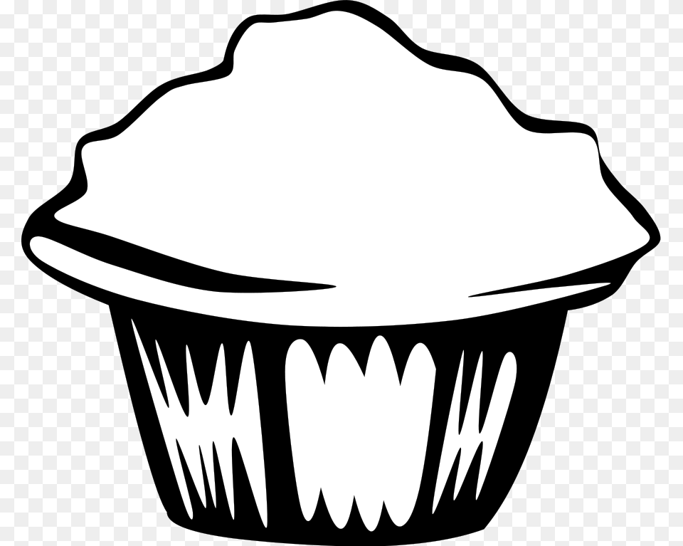 Muffin, Cake, Cream, Cupcake, Dessert Png Image
