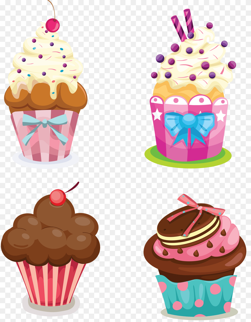 Muffin, Cake, Cream, Cupcake, Dessert Png