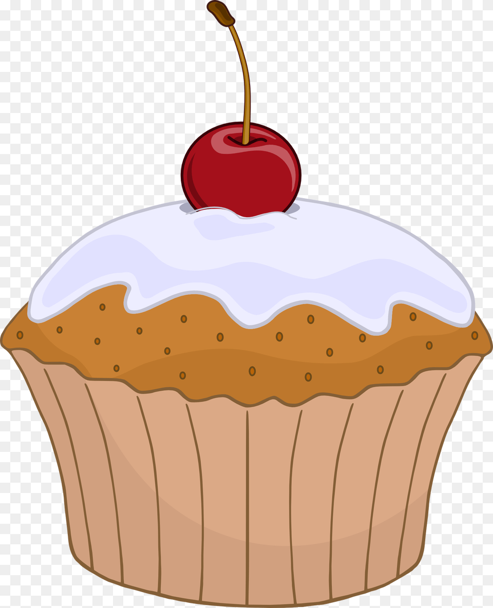 Muffin Cupcake Sweet Cake Dessert Bakery Frosting Cupcake Clip Art, Cream, Food, Fruit, Plant Free Png