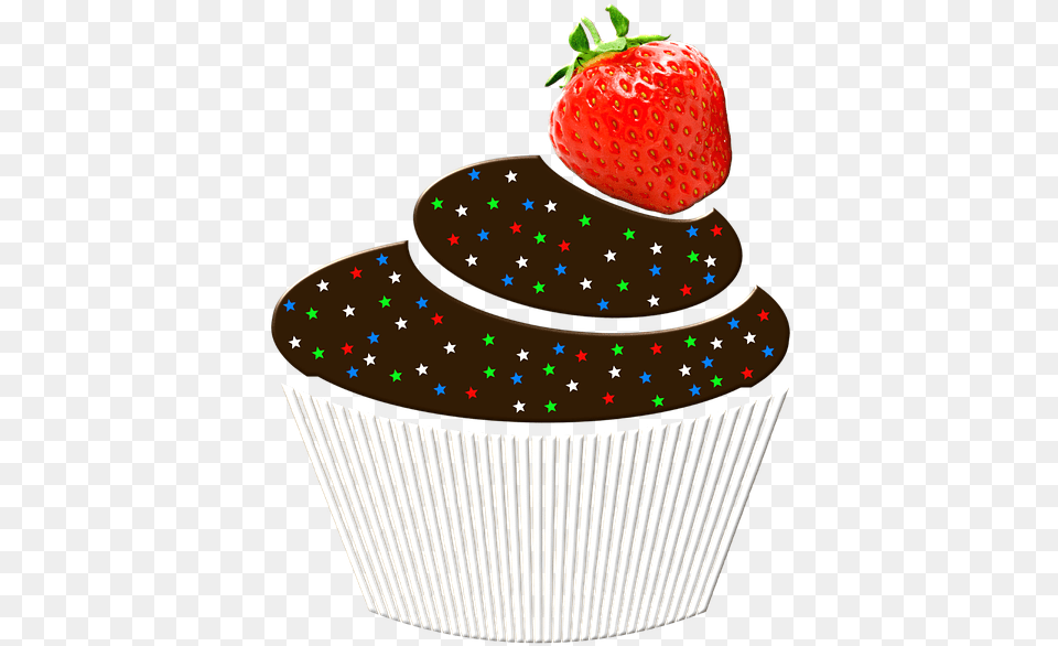 Muffin Fruit Strawberry The Sweetness The Cake Muffin, Food, Cream, Cupcake, Dessert Png