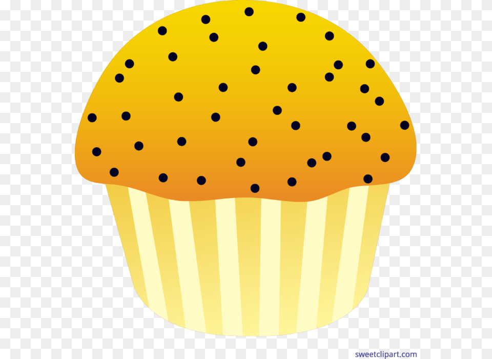 Muffin Lemon Poppy Seed Clip Art, Cake, Cream, Cupcake, Dessert Png Image
