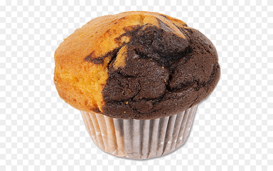 Muffin Vanilla And Chocolate, Dessert, Food, Bread, Cake Free Png