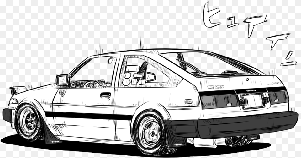 Muffled Eurobeat In The Distance Car Commission Initial D En, Vehicle, Transportation, Wheel, Machine Free Transparent Png