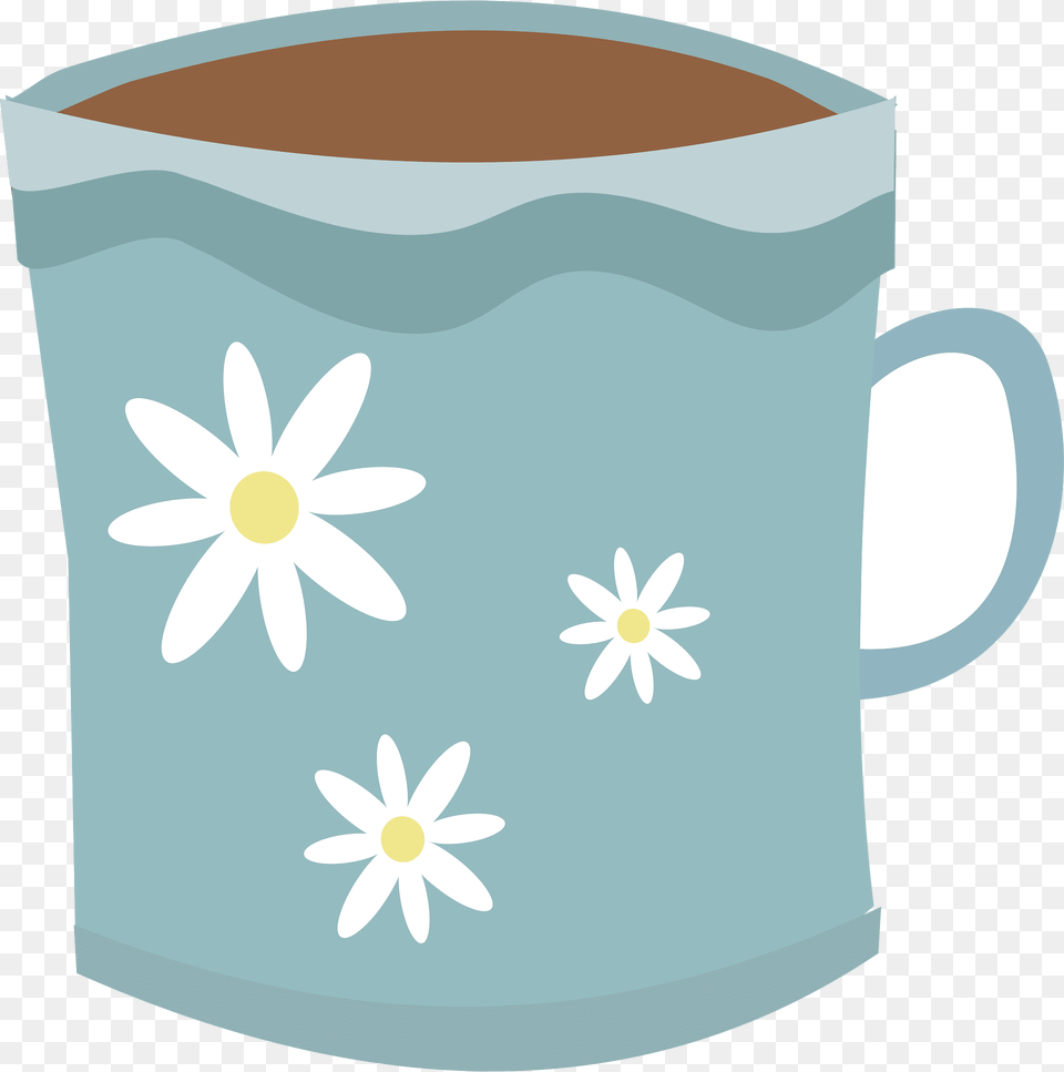 Mug Clipart, Cup, Daisy, Flower, Plant Free Transparent Png