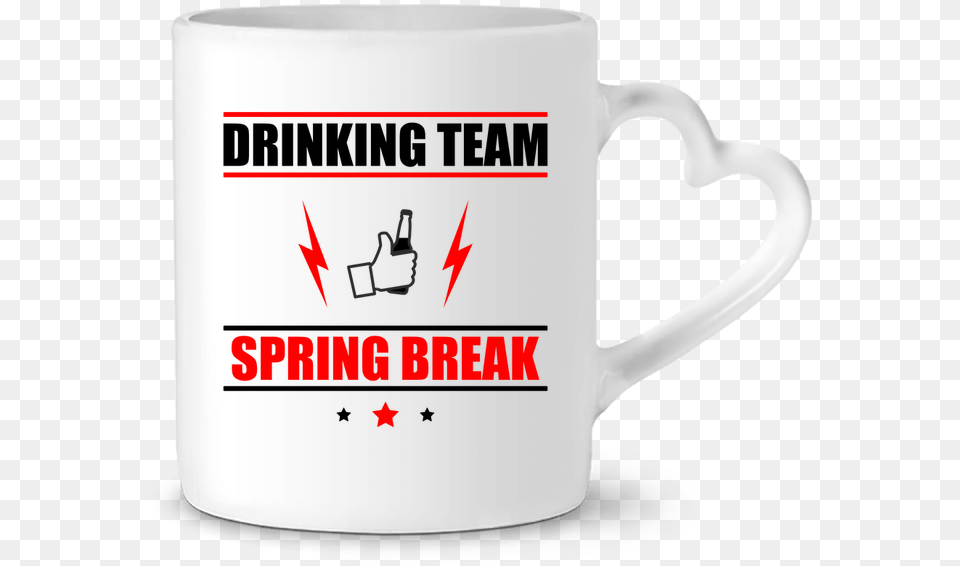 Mug Coeur Drinking Team Spring Break Par Benichan Coffee Cup, Beverage, Coffee Cup Free Transparent Png