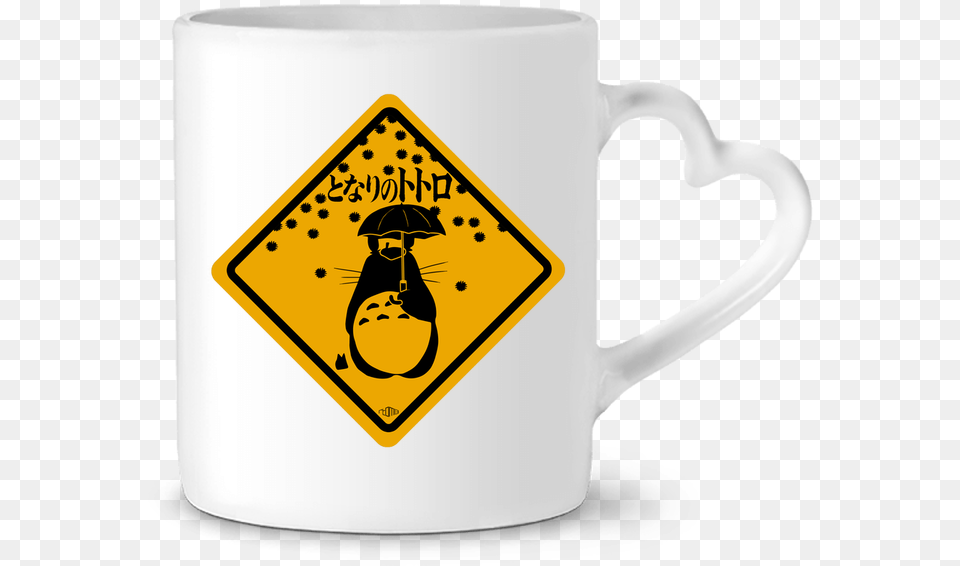 Mug Coeur Totoro Par Rtom13 Mug, Symbol, Sign, Person, Baby Free Png Download