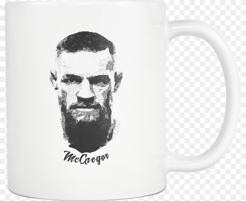 Mug Conor Mcgregor Drinkware Buy Nowdata Large Image Coffee Cup, Adult, Man, Male, Head Free Png Download