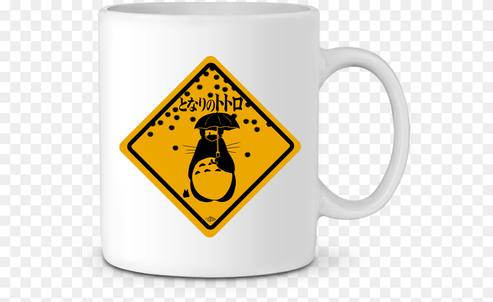Mug En Cramique Totoro Par Rtom13 Mug, Symbol, Sign, Cup, Person Free Png Download