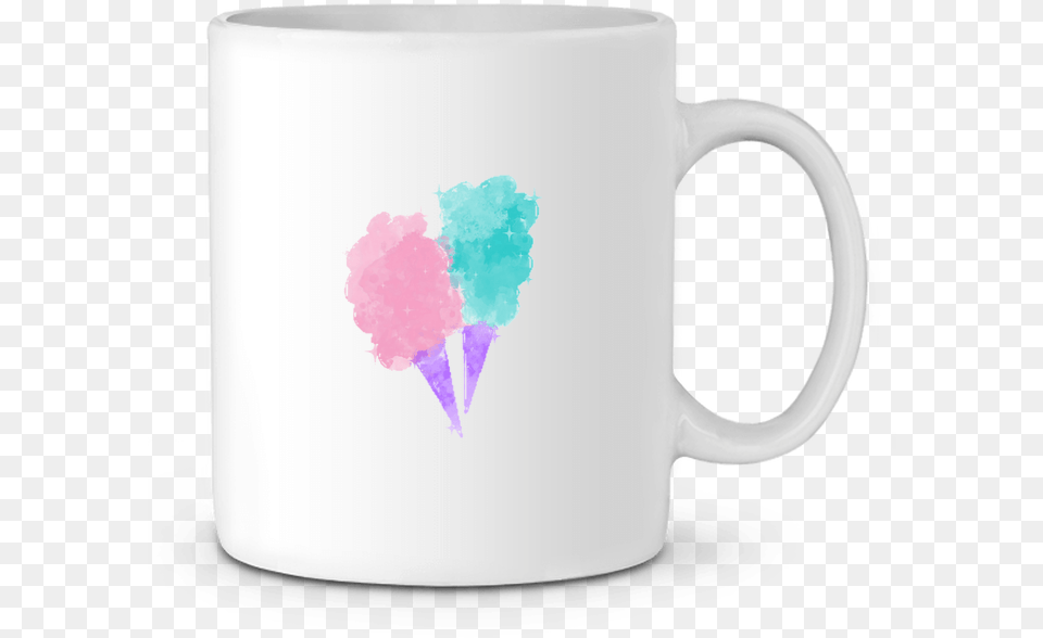 Mug En Cramique Watercolor Cotton Candy Par Pinkglitter Mug, Cup, Beverage, Coffee, Coffee Cup Free Png Download