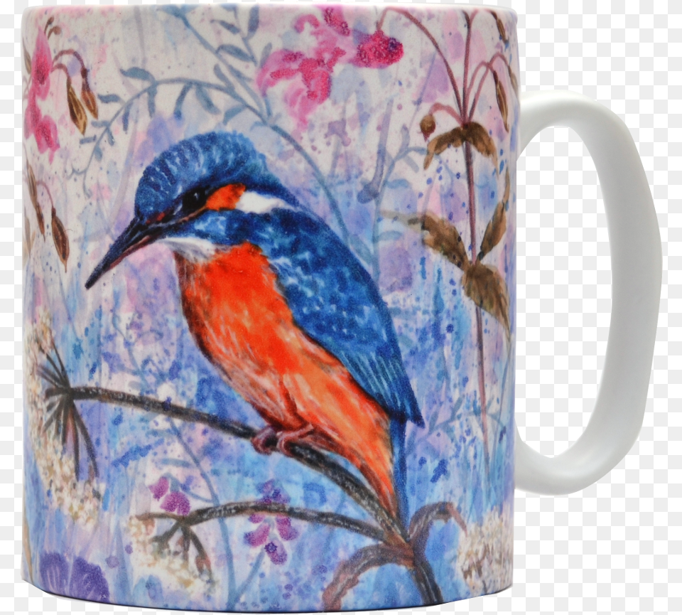 Mug Kingfisher Coffee Cup, Animal, Beak, Bird, Beverage Free Transparent Png