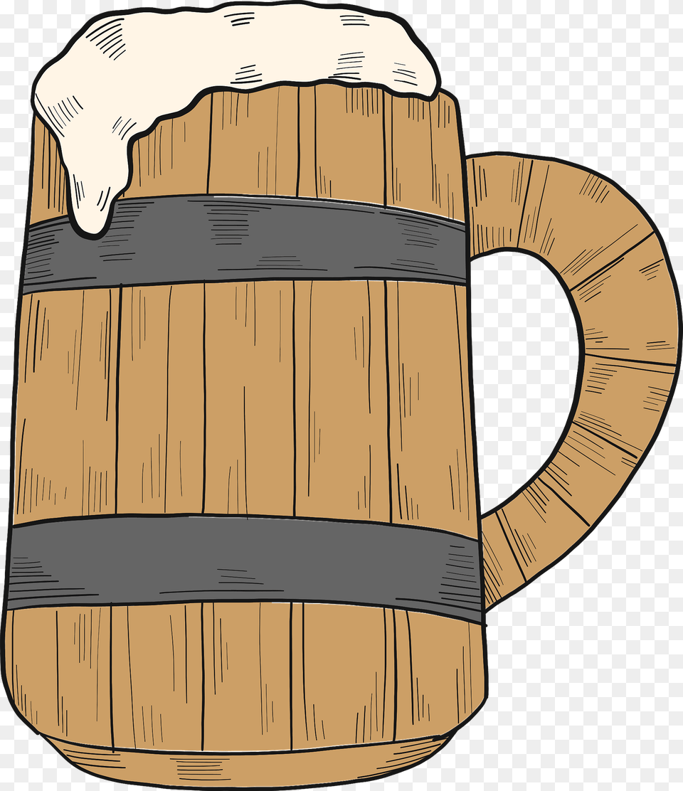 Mug Of Beer Clipart, Cup, Barrel, Bulldozer, Machine Free Png Download