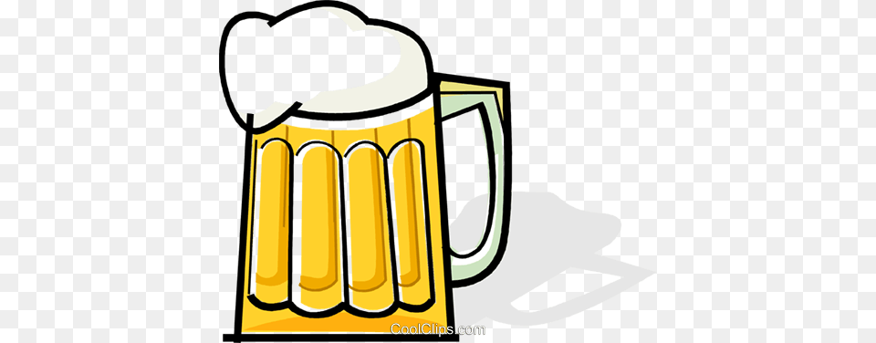 Mug Of Beer Royalty Vector Clip Art Illustration, Alcohol, Beverage, Cup, Glass Free Transparent Png