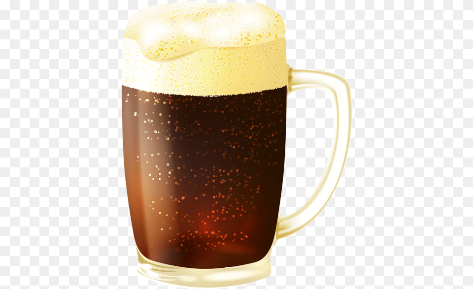 Mug Of Dark Beer Vector Clipart Image Dark Beer In Mug, Alcohol, Beverage, Cup, Glass Free Transparent Png