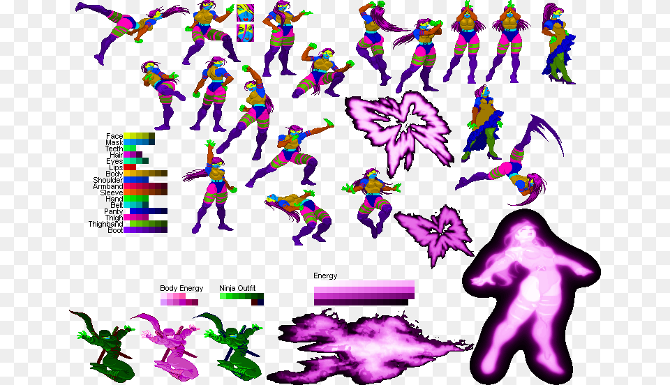 Mugen Sprite, Art, Graphics, Purple, Baby Png