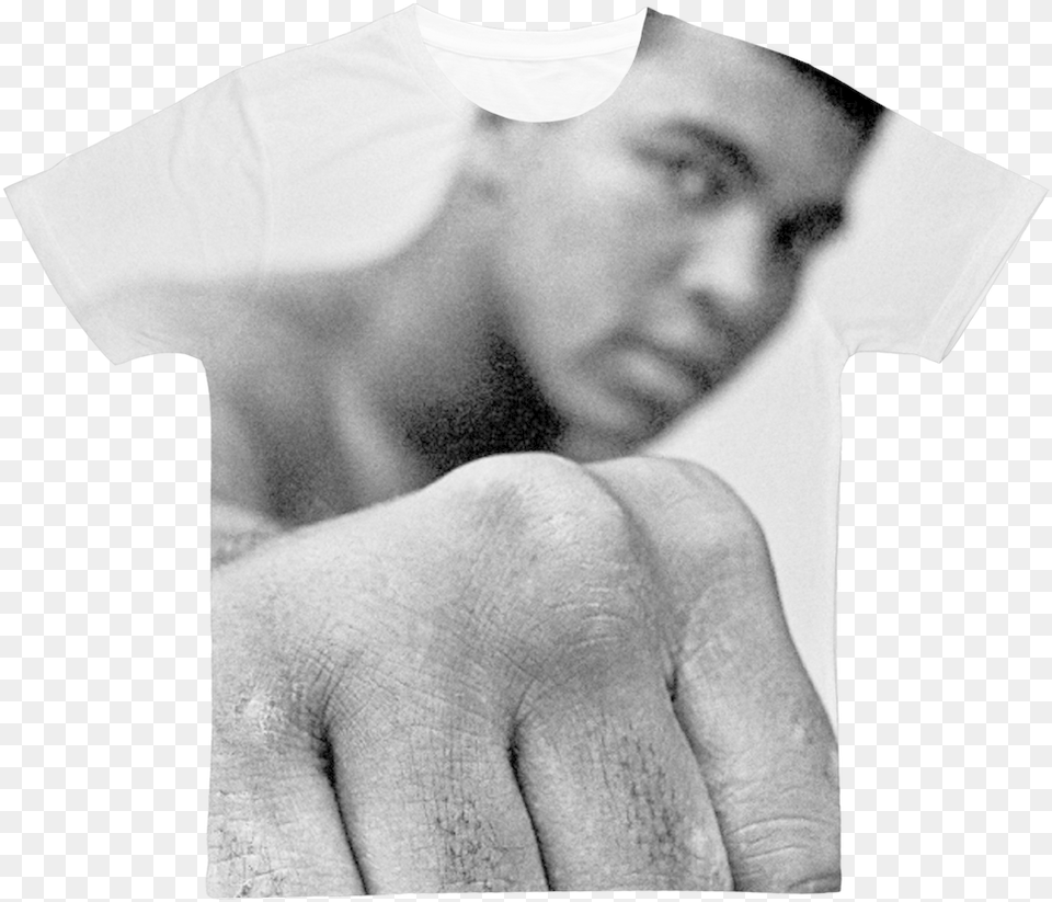 Muhammad Ali Classic Sublimation Adult T Shirtclass Muhammad Ali, T-shirt, Person, Hand, Finger Free Png Download