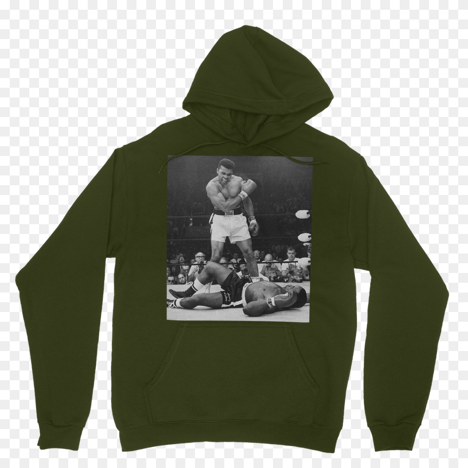 Muhammad Ali Knocks Out Sonny Liston Ufeffclassic Adult Hoodie, Sweatshirt, Sweater, Knitwear, Hood Png